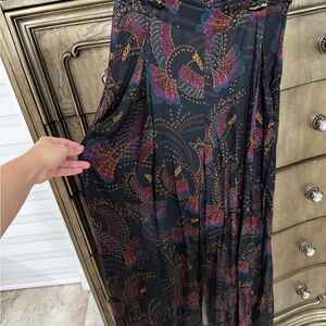 FARM RIO. Elegant Black Patterned Women's Pants